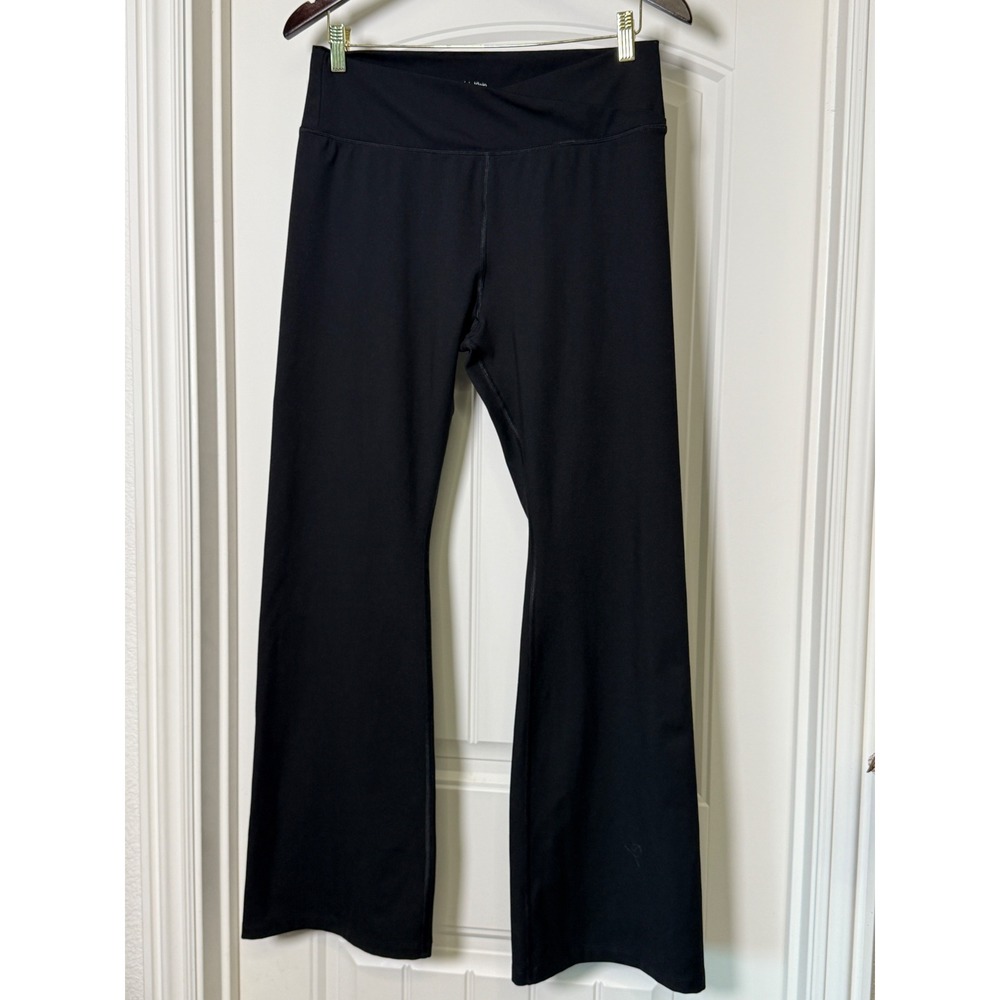 Calvin Klein Performance Black Crossover Waist Flare Leg Yoga Pants XL